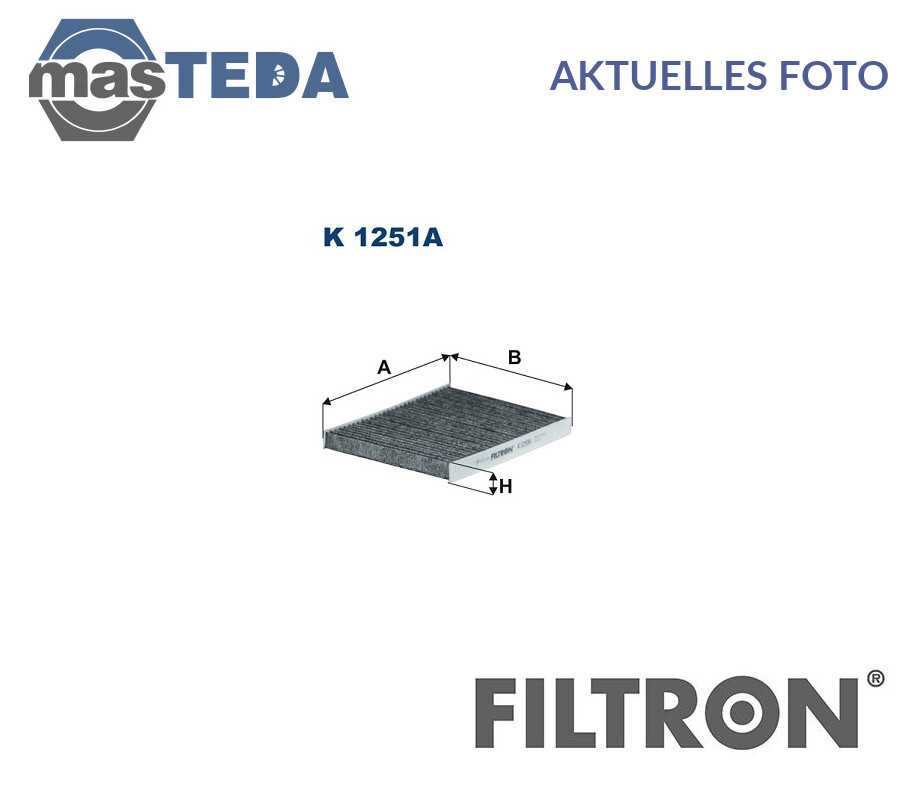FILTRON INNENRAUMFILTER POLLENFILTER K1251A P FÜR FORD FIESTA VI,B-MAX