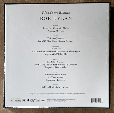 Bob Dylan BLONDE ON BLONDE 3xLP 180g 45RPM MoFi Mobile Fidelity