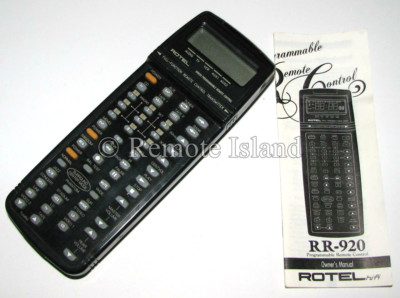 Rotel RR-920 A/V Learning Universal Remote Control  w/Owner's Manual FAST$4SHIP!