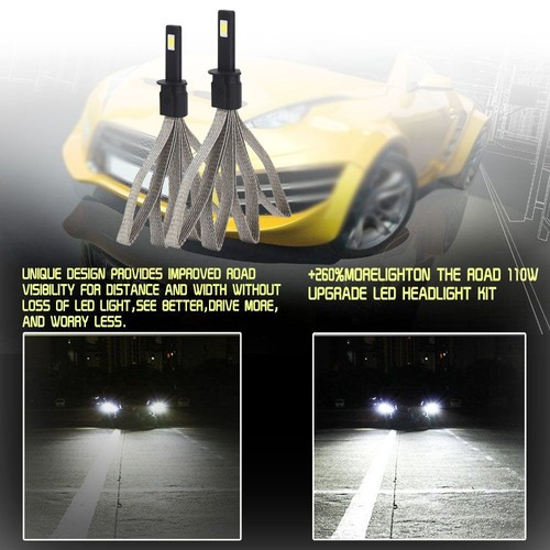 9007 HB5 LED 72W 8000LM Headlight Kit Fanless High/Low Beam Power Bulbs 6000K - Picture 8 of 8