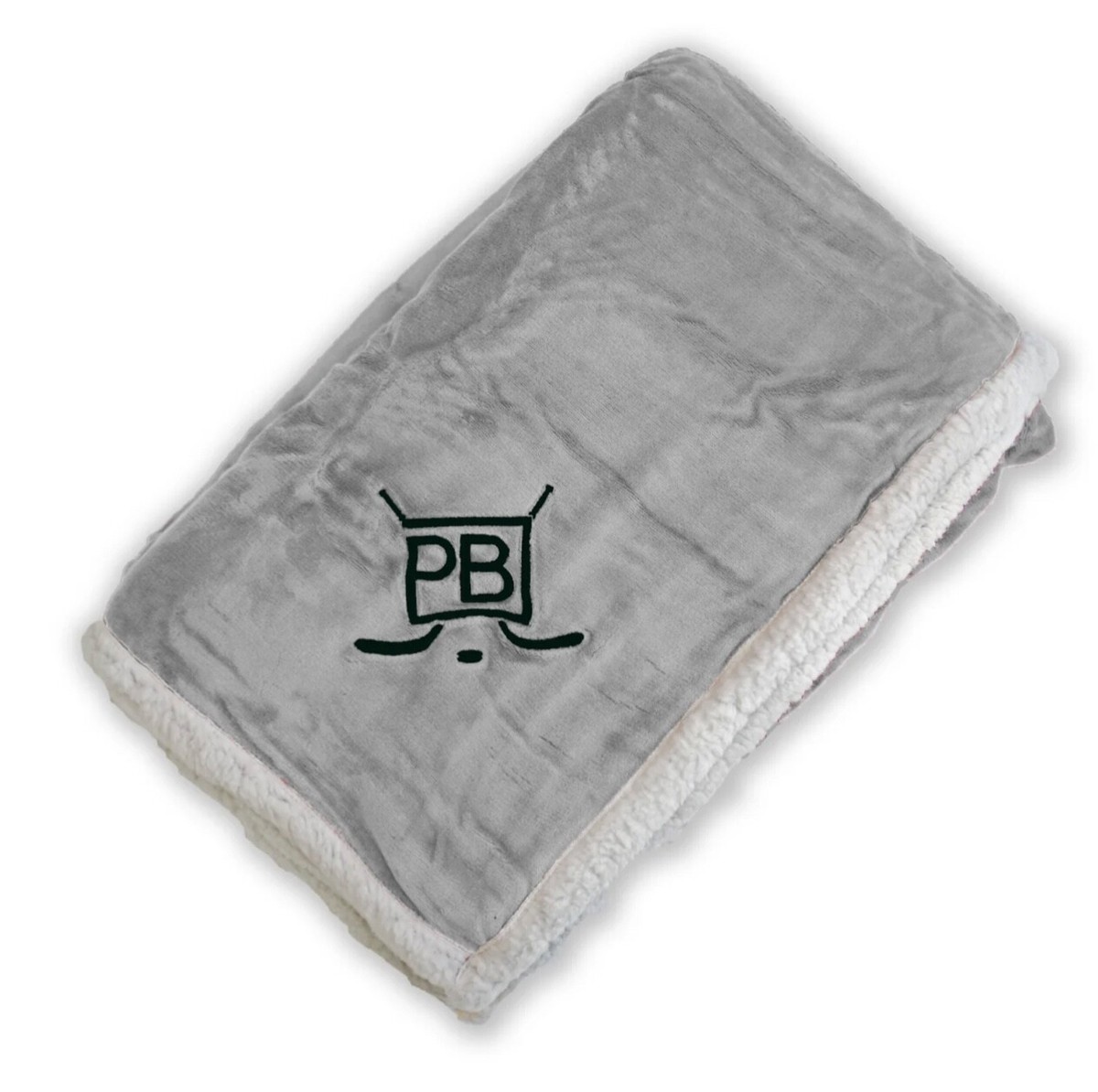 Penalty Box Oversized Plush Embroidered Hockey Blanket Throw 60