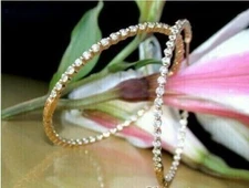 3.00 Ct Round Cut Simulated Diamond Huggie Hoop Earrings 14k Yellow Gold Plated