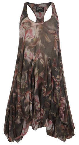 FABULOUS ALL SAINTS VIKA LOLITA SILK FLORAL RACER BACK DRESS,SIZE UK 10 RRP £295