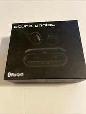 Atune Analog True Wireless Earbuds, Bluetooth with USB Charging Case. Black