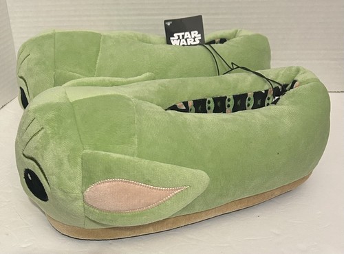 Yoda Plüsch Hausschuhe Erwachsene Größe 10 Unisex NEU mit Etikett ohne Karton - Bild 9 von 16