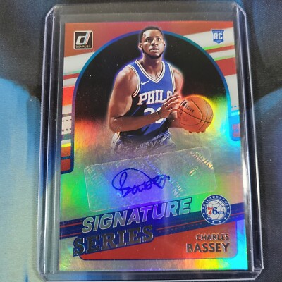2021-22 Donruss Charles Bassey Rookie Signature Series Auto RC #SS-CBS NM/M