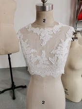 Wedding Bolero Scoop Bridal Wraps Coat Cheap Bride Jacket Bolero Shrug Custom 