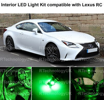 GRÜN PREMIUM LED INNENRAUM UPGRADE LICHT KIT XENON KOMPATIBEL MIT LEXUS RC