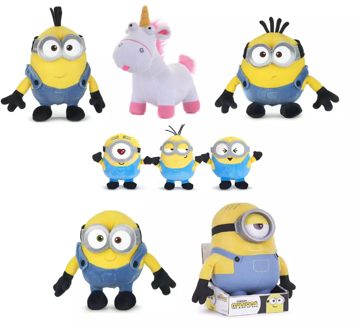 NEW 7 10 12 DESPICABLE ME MINIONS PLUSH SOFT TOYS MINION UNICORN BLANKET