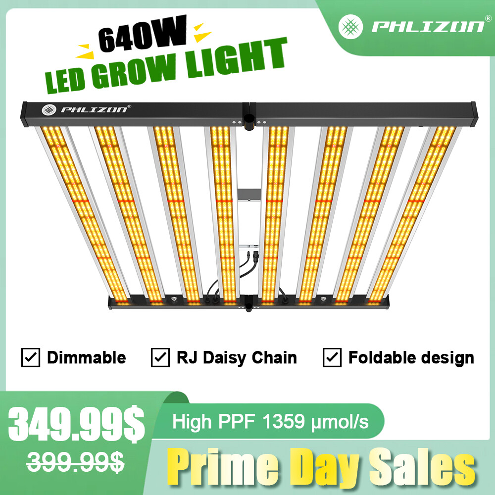 Spider foldable Led grow lights 640 watt style 5 year warranty