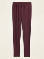 NWT Old Navy High-Rise Jersey Leggings Legging Pants Maroon Jive Women M XL