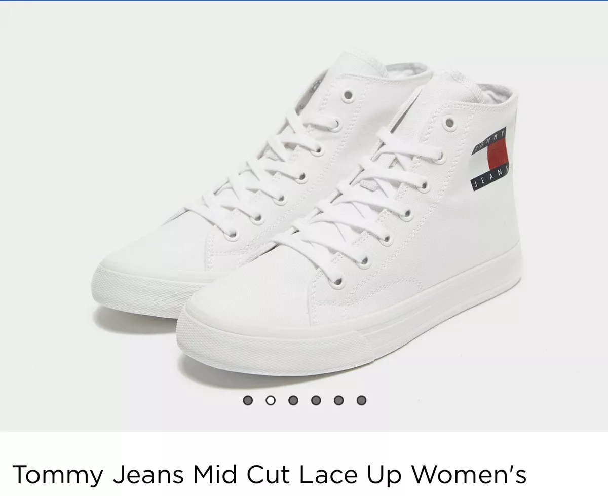 Tommy jeans cheap white trainers