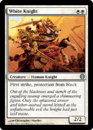 White Knight X4 MTG Knights vs Dragons Magic the Gathering Cards DJMagic