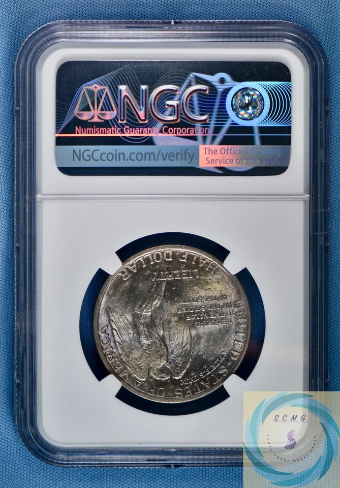 1925 Stone Mountain Commemorative 50c NGC MS 65 - Lustrous Vibrant Earth Tones!! - Image 3 of 4