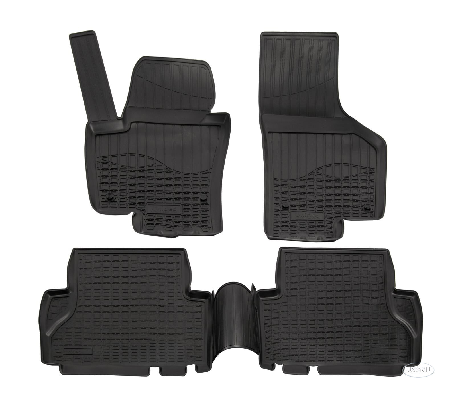 Tapis de sol caoutchouc 3D lavable fini les moquettes sales sur Seat Alhambra