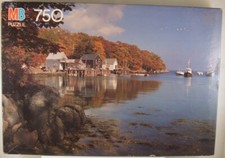 1988 MB Oxford 750 pc. puzzle 4848-12 ''New Harbor, Maine'' - SEALED
