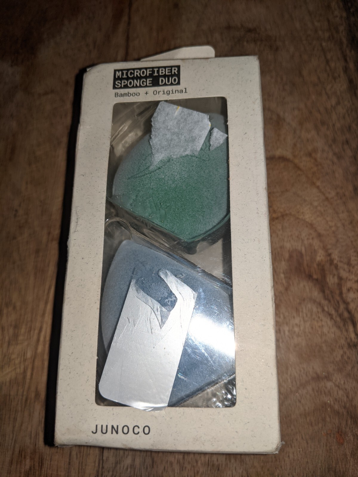 Junoco Microfiber Sponge Duo  Bamboo + Original
