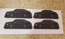 RARE SAAB 900 TURBO stickers LOT of 4 