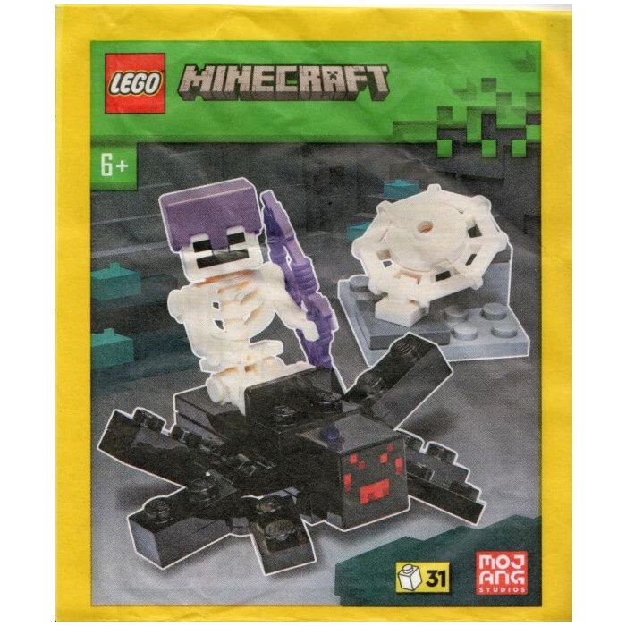 LEGO Minecraft Araña y Esqueleto Bolsa de Papel 662307 (SELLADO)