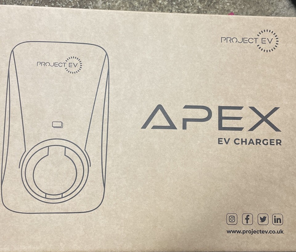 Project EV 7.3kW Fast AC Single Outlet EV Car Charger APEX7S eBay