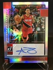 2022-23 Panini Signature Series Anfernee Simons Auto Silver Portland Trailblazer