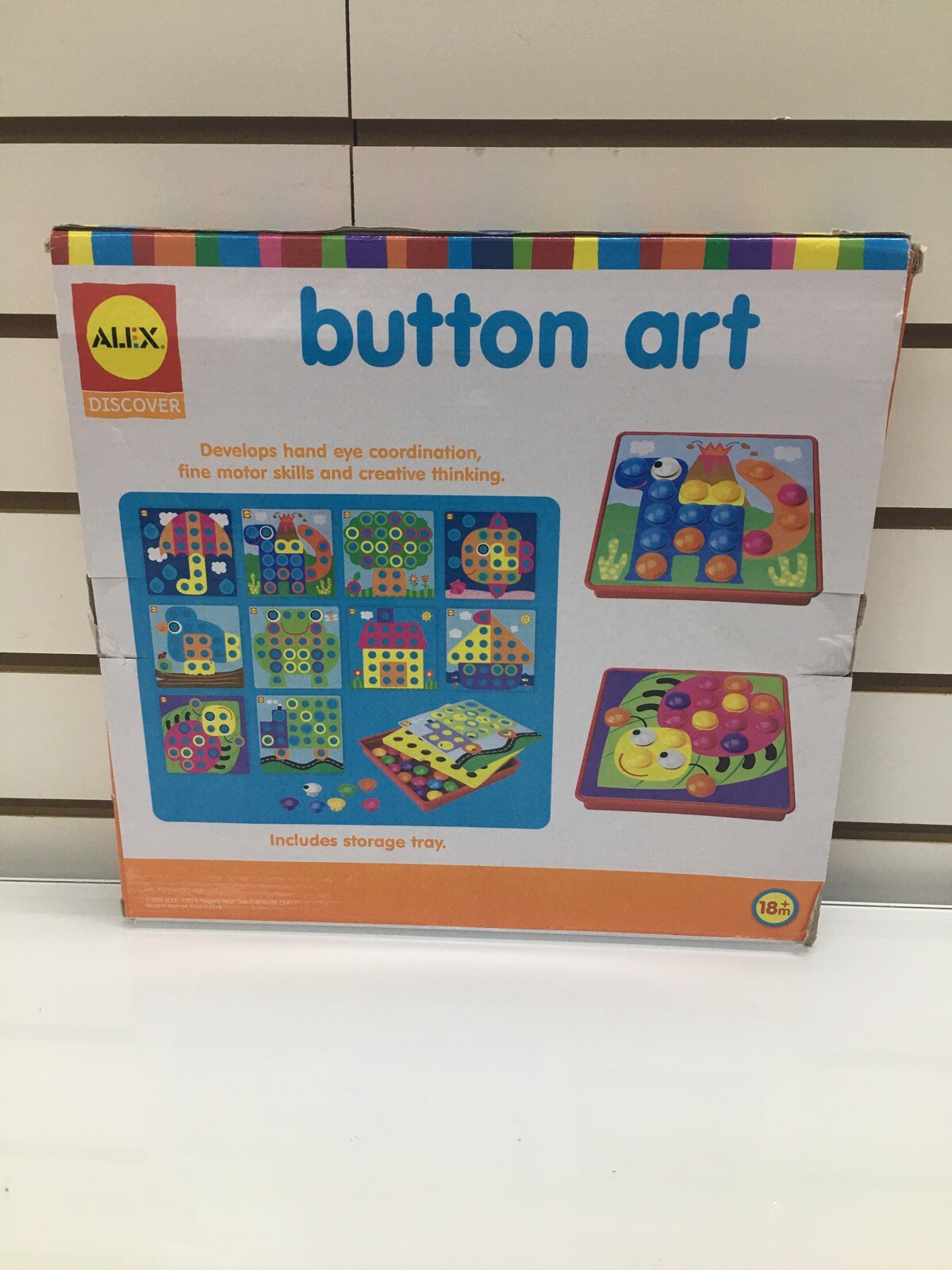 Alex Toys Little Hands Button Art Learning Homeschool Toy Pre-School Toddler EUC