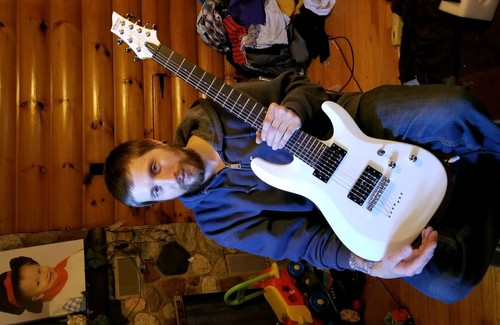 Schecter C-7 Deluxe SWHT 438 Satin White Seven String Electric