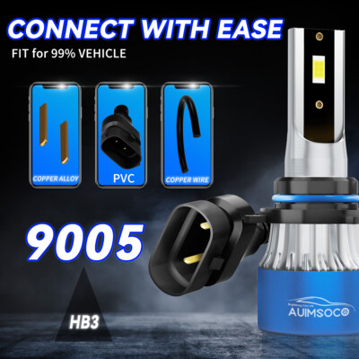 NSDXCT For Jeep Grand Cherokee 2011 2012 2013 2014 2015 2016 Light Bulbs High Performance Halogen Headlight Bulbs 9005 High Beam+H11 Low Beam, Super Bright Front Light Car Replacement Bulb