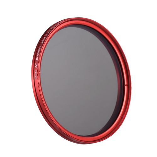 FOTGA 72mm Slim Fader Variable Filter Neutral Density ND2 to ND400 Red V1E6