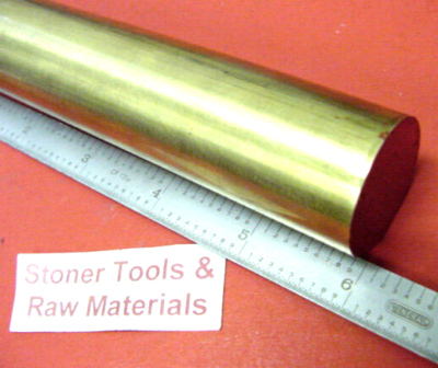 4 C360 BRASS ROUND ROD 11 long Solid H02 Lathe Bar