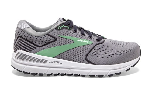 Brooks Ariel '20 Running Shoes Alloy/Blackened Pearl/Green US Women 8.0