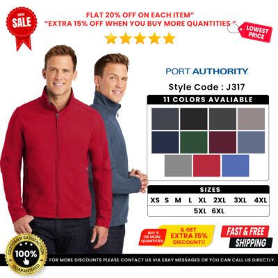 Port Authority J317 Men's Polyester/Spandex Core Soft Shell Full Zip Jacket