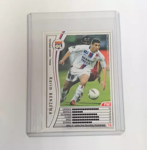 2005-06 Panini WCCF #92 Karim Benzema Rookie Card RC Lyon France Al-Ittihad