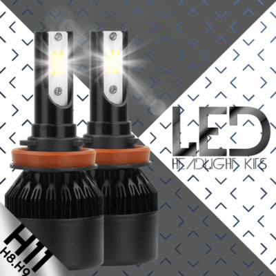 H8 H9 H11 1800W 270000LM CREE 2-Side LED Headlight Kit Low Beam 6000K High Power