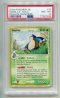 2006 POKEMON EX DRAGON FRONTIERS SNORLAX #10/101 RARE HOLO FOIL PSA 8 A E2