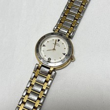 Montre à quartz SEIKO Presage 2A29-0050 argent blanc or pile morte non testée...
