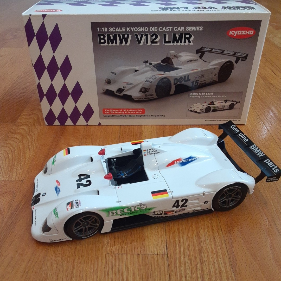 京商 1/18 BMW V12 LMR 1999 SEBRING Winner Kyosho 1/18 Bmw V12 Lmr 1999 Sebring Winner | eBay