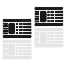 4 Sheets Chainstay Protector Bike Frame Stickers Wrap Accessories