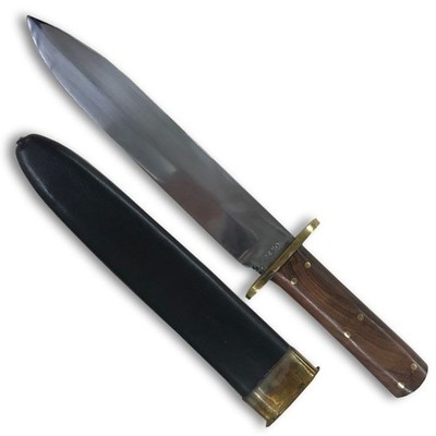 Rio Grande Camp Knife with Sheath - 10'' Blade; overall 15-1/2''