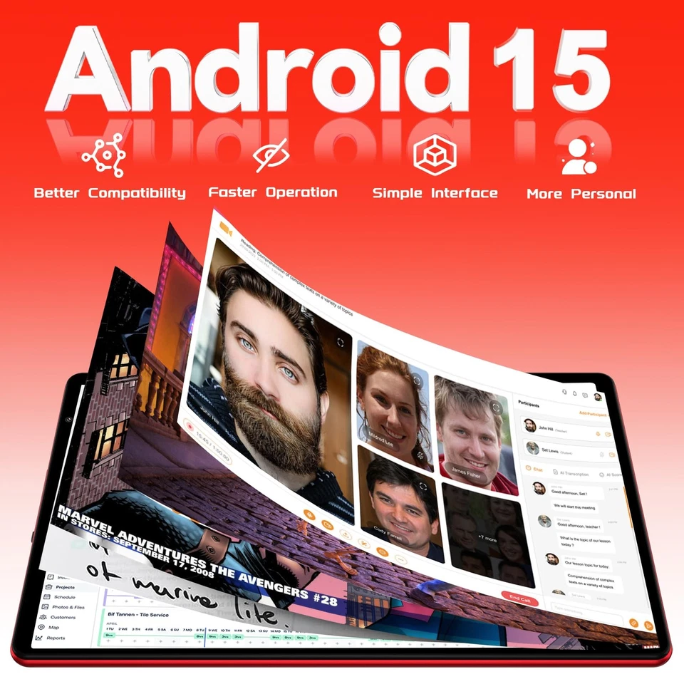 Android 15 Tablet with Keyboard Mouse, 20GB RAM + 128GB ROM (Expand to 1TB), ... - Image 2 of 4