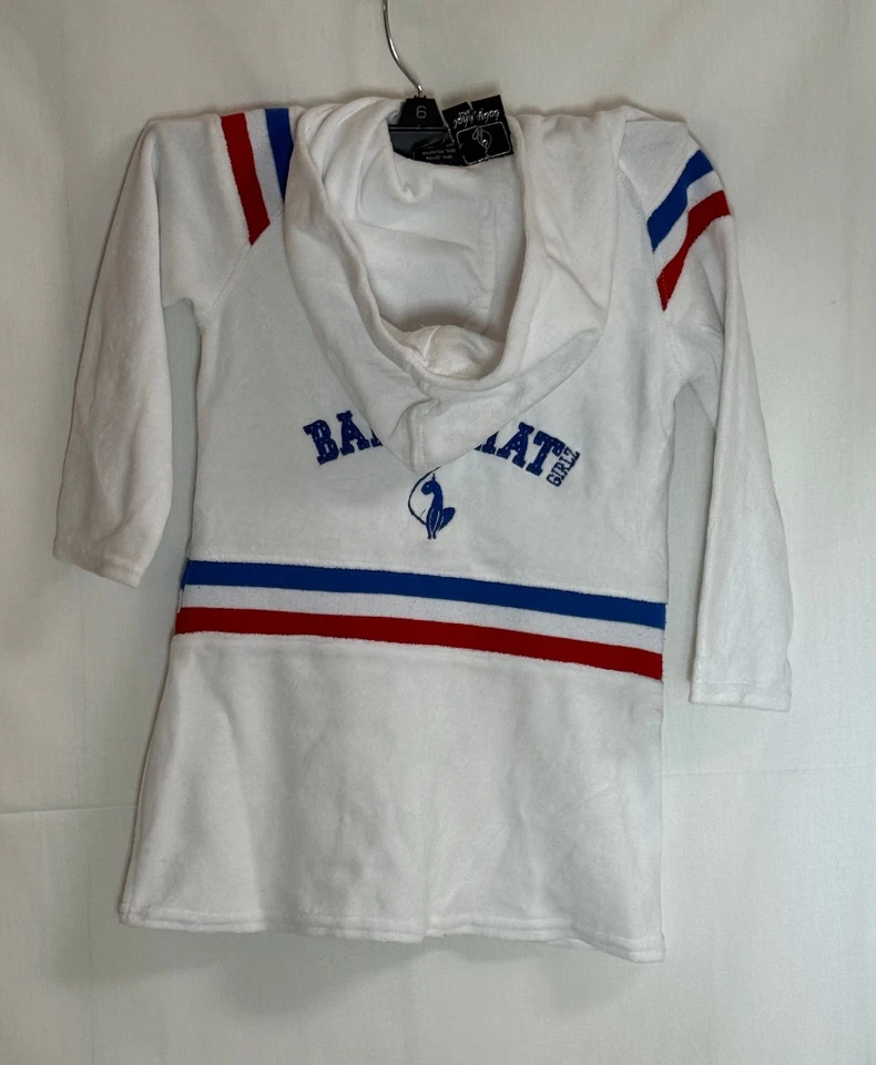 Винтажный Baby Phat Girlz #16 бархата полный молнии длинные рукава толстовка с капюшоном платье - 3T - белый - Изображение 4 из 4