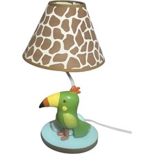 Lambs  Ivy Peek A Boo Jungle Table Lamp Baby Nursery Light 2012 Safari Bird