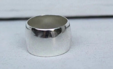 925 Sterling Silver, Solid Silver, Band Ring, Unisex, Plain Domed Band