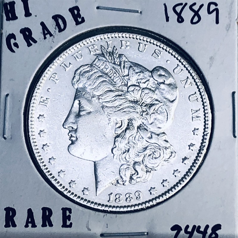 1889 MORGAN SILVER DOLLAR HI GRADE GENUINE U.S. MINT RARE COIN 9448