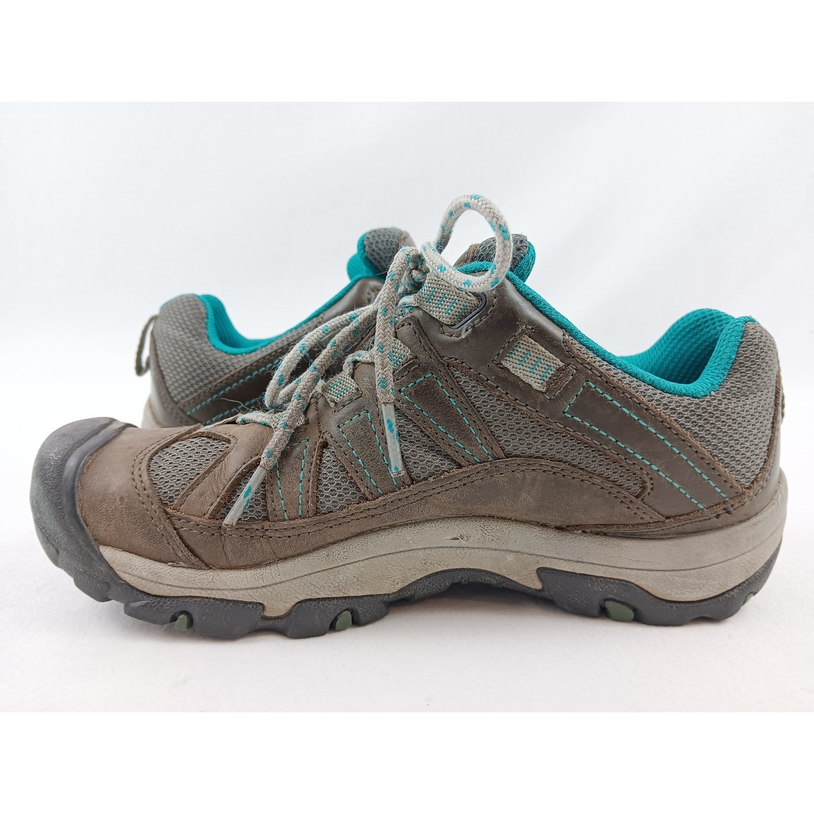 Scarpe da donna Keen Palisades impermeabili escursionismo trail passeggio marrone turchese 7