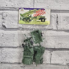 Convoglio Esercito Figurina Vintage Veicoli Militari Nuovo Sigillato Hong Kong Plastica