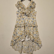 Layered With Love Women's Dress Plus Size 2X Sleeveless Maxi Floral Lace Hi-Low