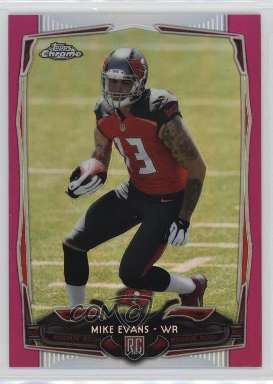 2014 Topps Chrome BCA Pink Refractor 396/399 Mike Evans #185 v9t