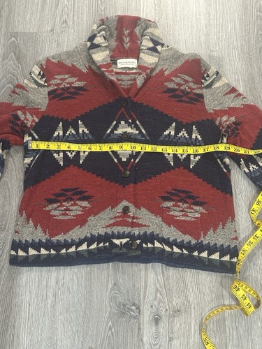 Cárdigan Ralph Lauren Denim & Supply Suroeste Estampado Azteca Suéter Bolsillos talla S - Imagen 4 de 8
