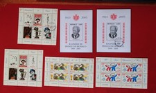 M3 Lot 6 Blocs Feuillet  de   Timbres de Monaco  2005